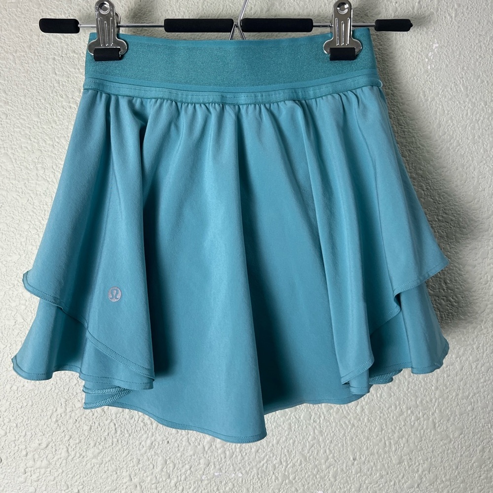 Lululemon Court Rival High-Rise Skirt Tidal Teal Women's Athletic Skirt Size 2
